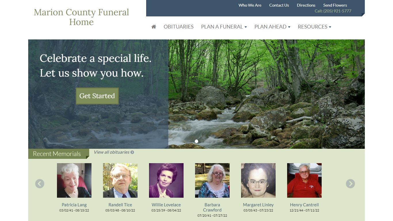 Marion County Funeral Home : Hamilton , Alabama (AL)