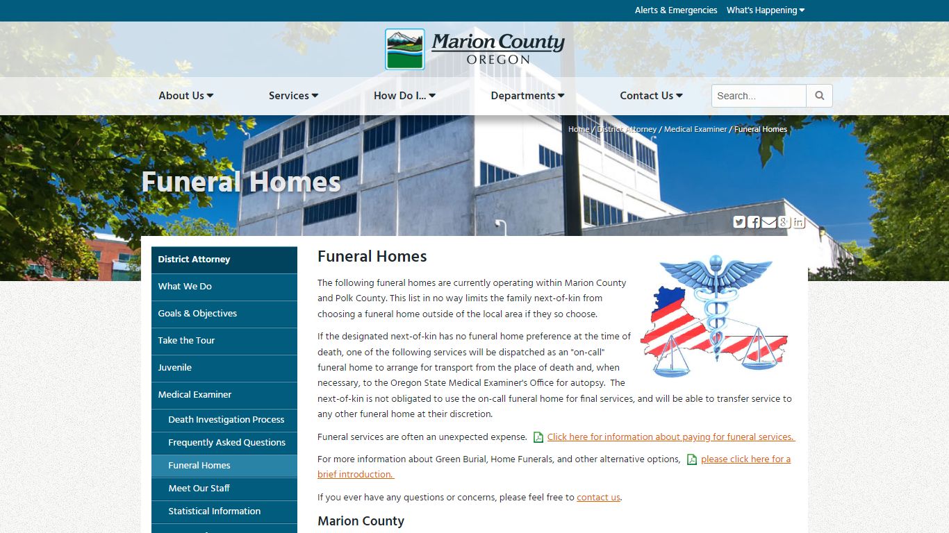 Funeral Homes - Marion County Oregon